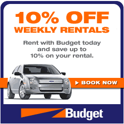 10% Off Budget Rent a Car weekly rentals