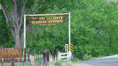 Ojo Caliente Entrance, by George Davis